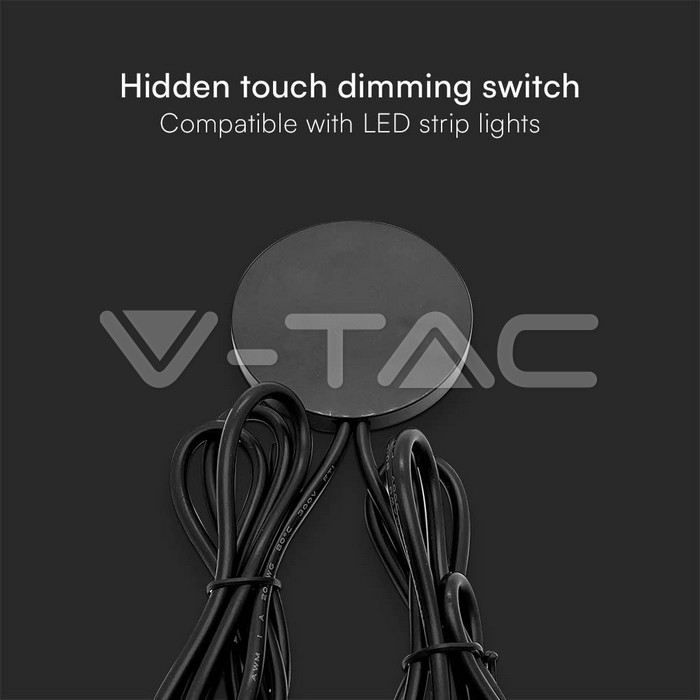 SKU-23466 Hidden Touch Dimmer Switch For LED Strip Light Black 