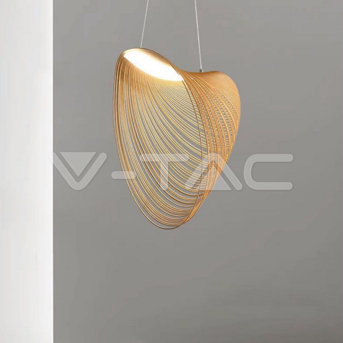 SKU-23369 10W LED Designer Pendant Lamp Wood 3000K D600 – V