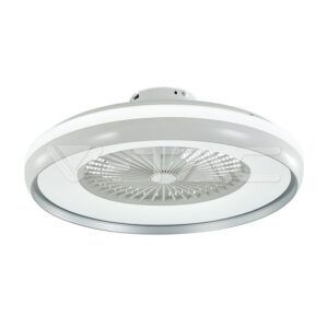 SKU-217935 45W LED Box Fan With Ceiling Light RF Control 3in1 Motor Grey Ring