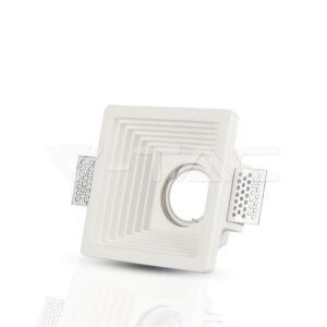 SKU-3151 GU10 Fitting Gypsum White Recessed Light Square