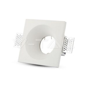 SKU-3641 GU10 Fitting Square Gypsum White