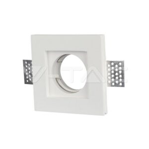 SKU-3651 GU10 Fitting Square Gypsum White 100 x 100 mm