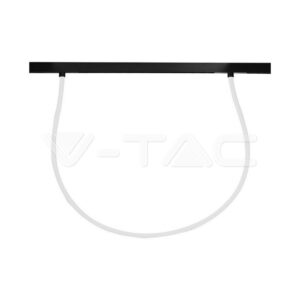 SKU-10276 24W LED Smart Magnetic Track Light Flexible Tube 2M CCT: 3IN1 Dimmable Black Body