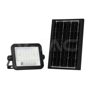 SKU-24082 50W LED Solar Floodlight 2000K-8000K Black Body Battery Indicator