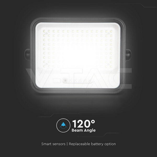 SKU-24085 300W LED Solar Floodlight 2000K-8000K Black Body Battery ...