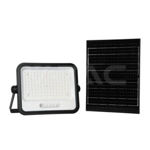 SKU-24085 300W LED Solar Floodlight 2000K-8000K Black Body Battery Indicator
