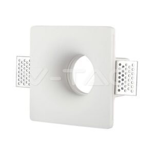 SKU-3674 GU10 Fitting Square Gypsum White