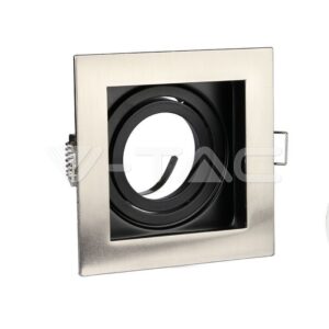 SKU-3598 GU10 Housing Square Satin Nickel